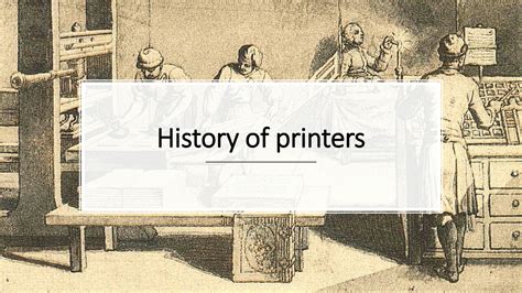 history of computer printers|The History of Printers .